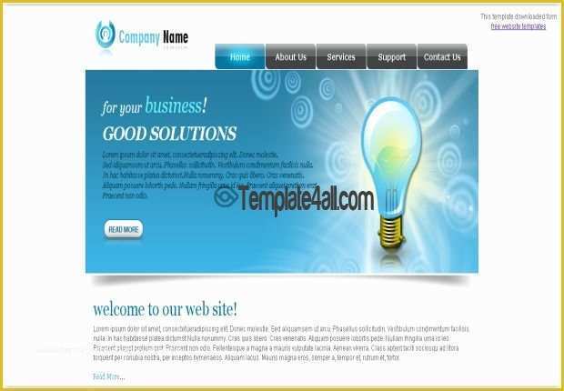 3d Flash Website Templates Free Download Of Silver Free Flash Internet Template Download
