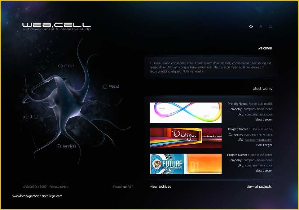 3d Flash Website Templates Free Download Of Web Design Flash Template 