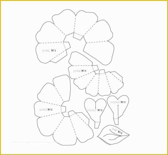 3d Print Templates Free Of 20 Flower Petal Templates Pdf Vector Eps