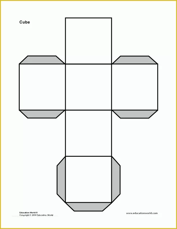 3d Print Templates Free Of 3d Shape Cube Printable 2d and 3d Shapes