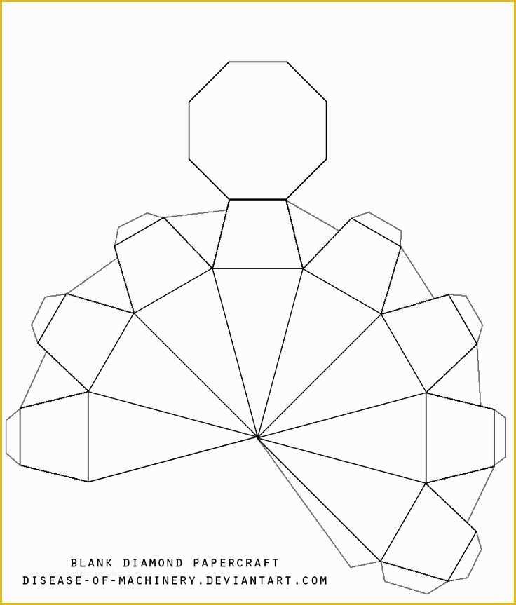 3d Print Templates Free Of 7 Best Of 3d Diamond Template Printable 3d Paper