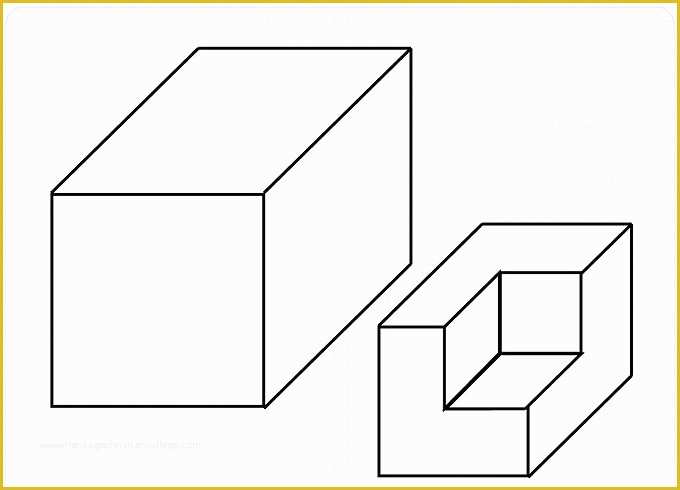 3d Print Templates Free Of Cube Template 3d Cube Template