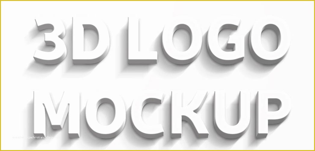 3d Wall Logo Mockup Template Free Of 20 Realistic 3d Logo Psd Mockups