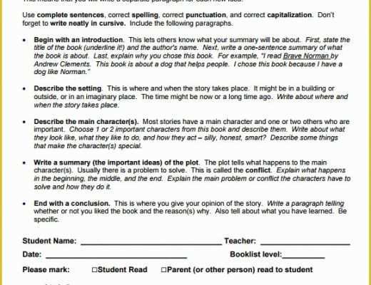 3rd Grade Book Report Template Free Of 10 Book Report Templates – Free Samples Examples