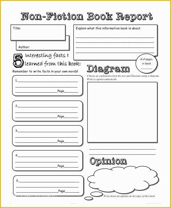 3rd Grade Book Report Template Free Of Book Report Template 9 Free Word Pdf Documents