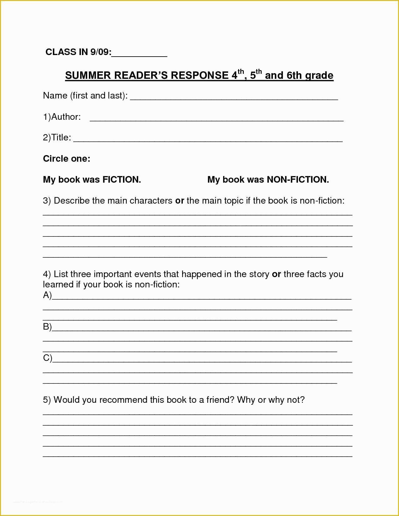 3rd Grade Book Report Template Free Of Non Fiction Book Report Template 3rd Grade Ideas for