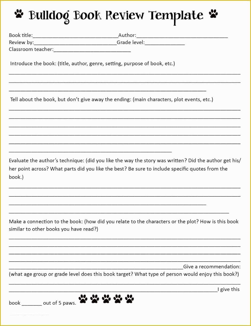 book report questions and answers