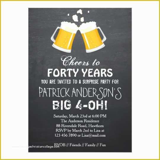 40th Birthday Invitation Templates Free Printable Of Free 40th Birthday Invitation Wording – Bagvania Free