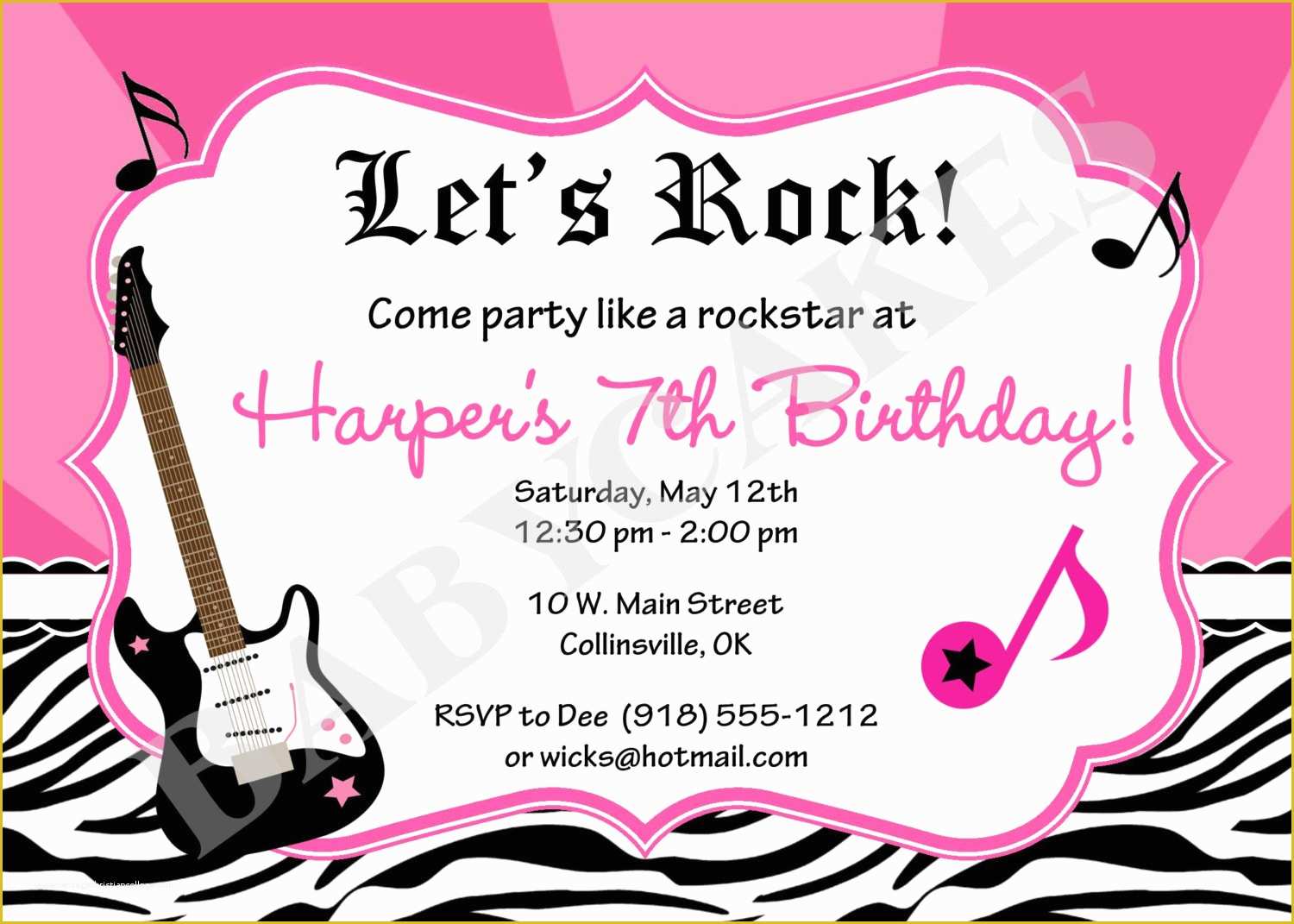 40th Invitations Free Templates Of 40th Birthday Ideas Free Rock Star Birthday Invitation