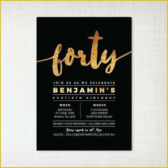 40th Invitations Free Templates Of Birthday Invitation Templates 40th Birthday Invitation