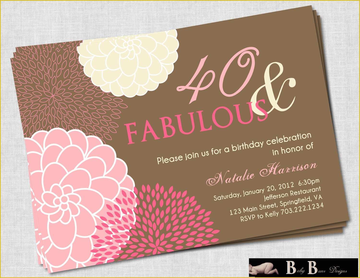 40th Invitations Free Templates Of Free Printable 40th Birthday Invitations for Women