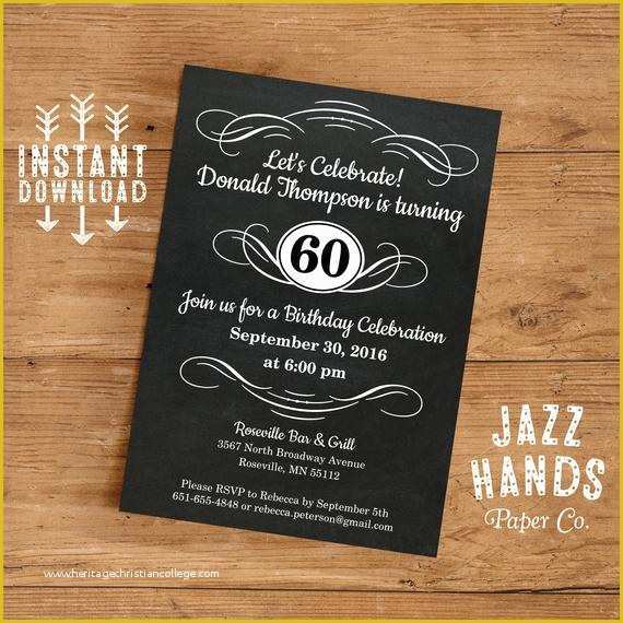 40th Invitations Free Templates Of Vintage Adult Birthday Invitation Template