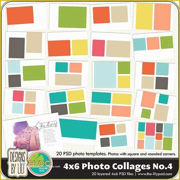 59 4x6 Photo Collage Template Free | Heritagechristiancollege