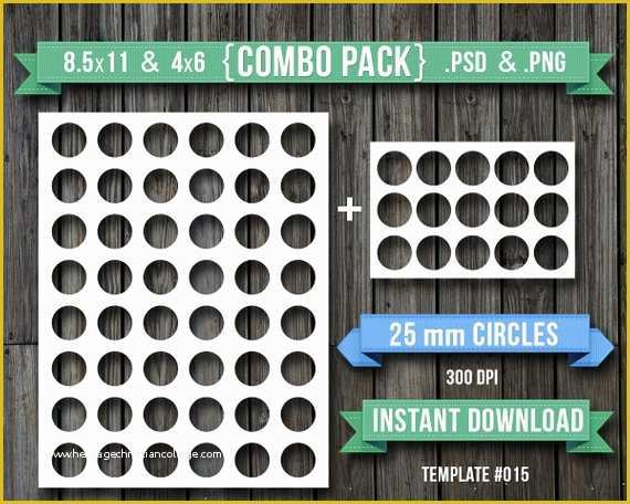 4x6 Photo Collage Template Free Of 25mm Round 25 Mm Circle Blank Digital Collage Sheet 4x6 and
