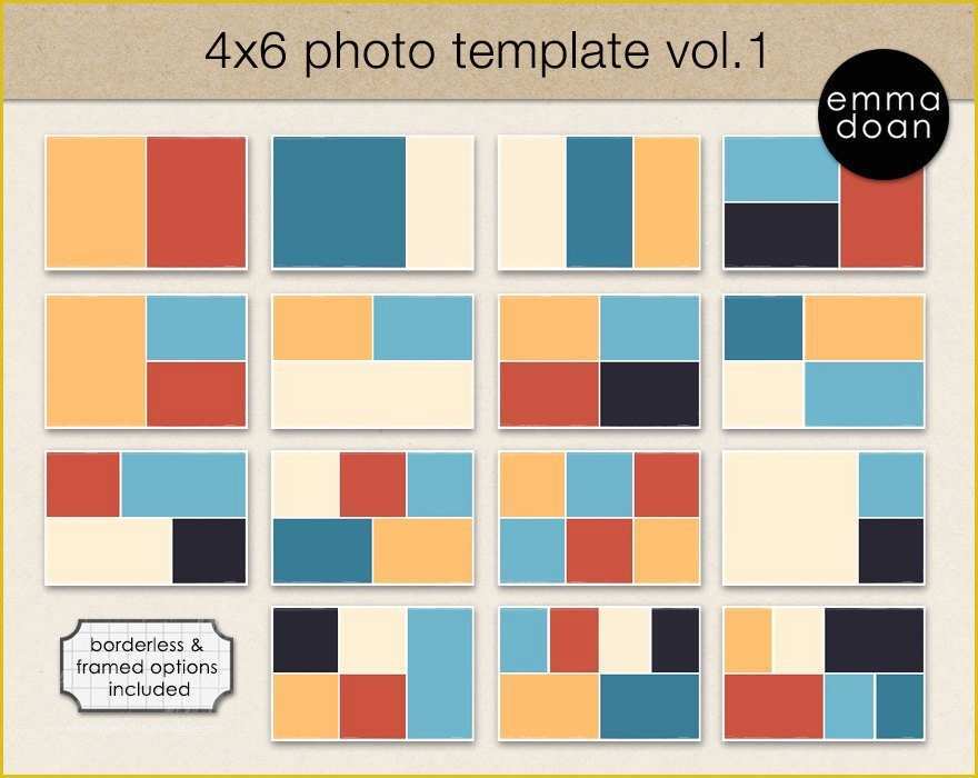 4x6 Photo Collage Template Free Of 4x6 Card Template 4x6 Storyboard Template Book