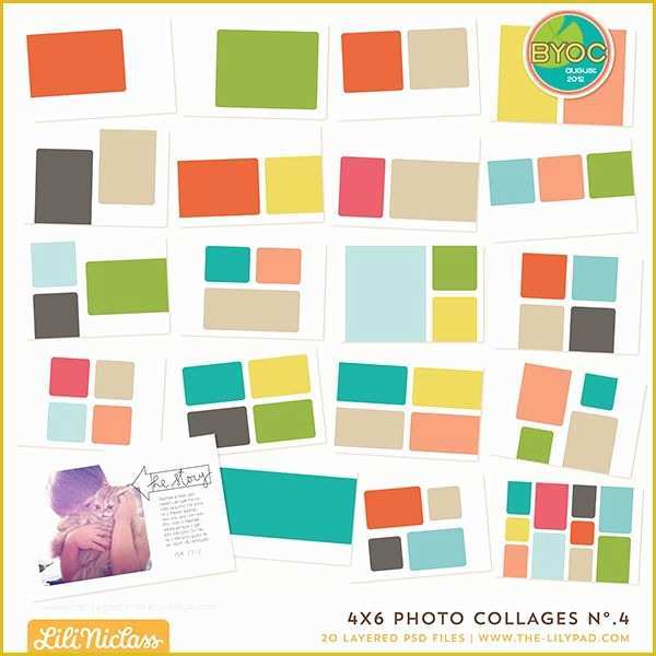 4x6 Photo Collage Template Free Of 4x6 Collage Templates