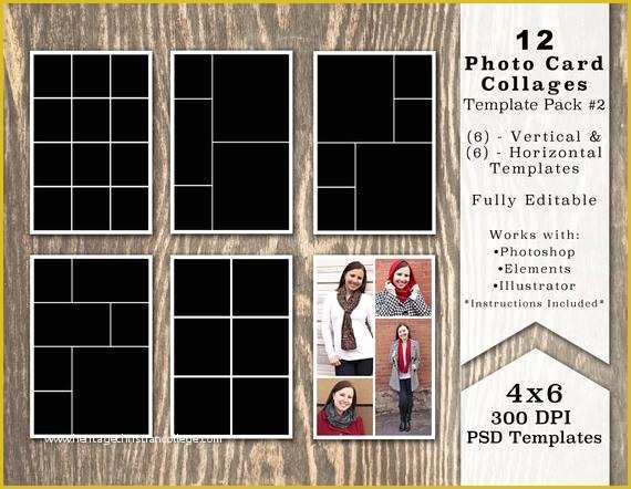 4x6 Photo Collage Template Free Of 4x6 Template Pack Collage by Loveurstyledesigns
