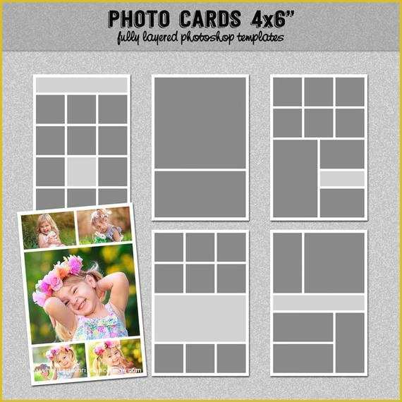 4x6 Photo Collage Template Free Of 6 Card Templates 4x6 Set 1 Instagram Collage