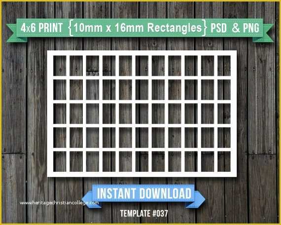4x6 Photo Collage Template Free Of Items Similar to 10x16 Mm Rectangles Blank Digital