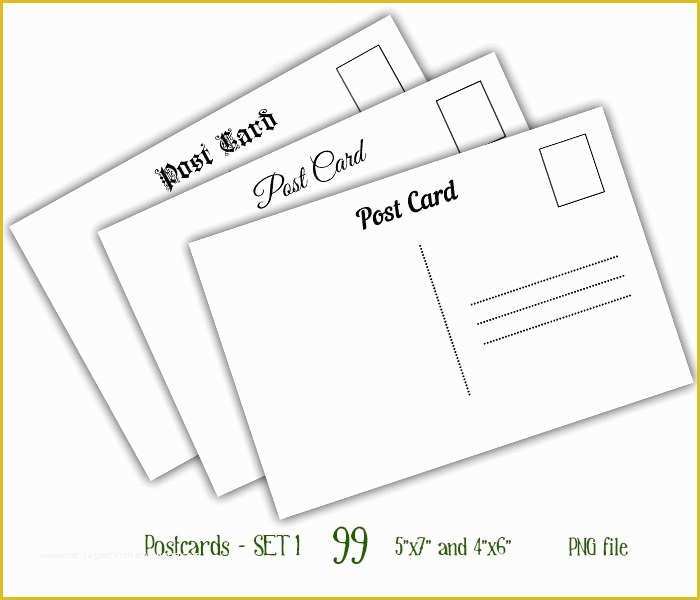 4x6 Photo Collage Template Free Of Postcards Back 4x6 and 5x7 Digital Collage