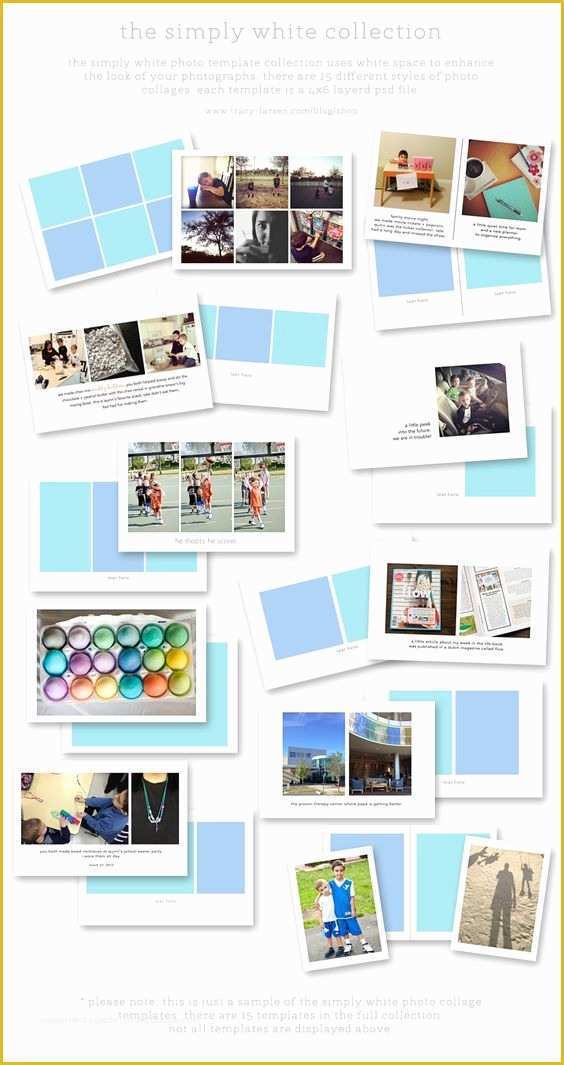 4x6 Photo Collage Template Free Of Simply White Collection 4x6 Photo Collage Templates for