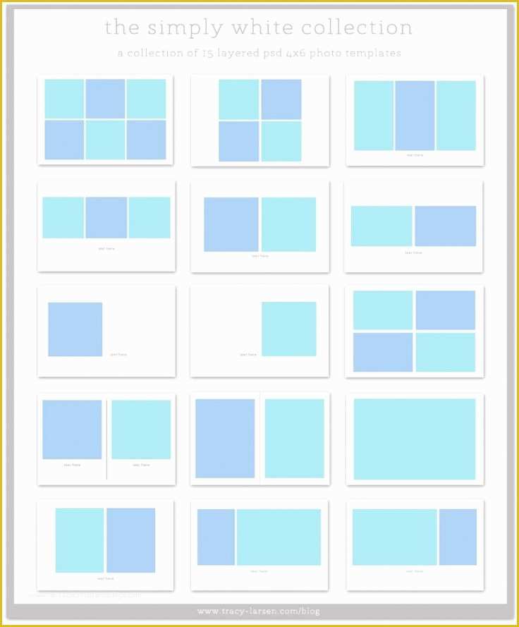 4x6 Photo Collage Template Free Of the Simply White Collection 4x6 Photo Collage Templates