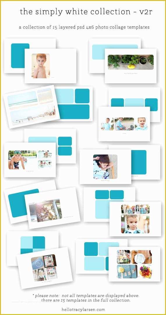 4x6 Photo Collage Template Free Of the Simply White Collection V2r Rounded Digital Photo