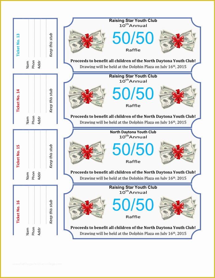 50 50 Raffle Flyer Template Free Of 50 50 Raffle Flyer Template In Word and Pdf formats