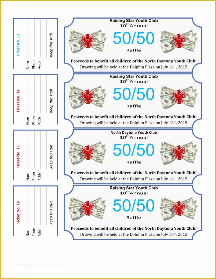 50 50 Raffle Flyer Template Free Of 50 50 Raffle Flyer Template In Word and Pdf formats