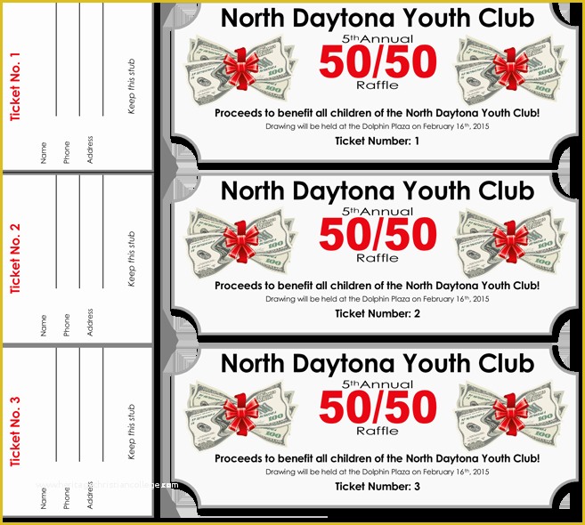 50 50 Raffle Ticket Template Free Of 20 Free Raffle Ticket Templates with Automate Ticket