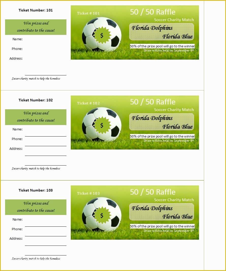 50 50 Raffle Ticket Template Free Of 50 Free Raffle & Movie Ticket Templates Templatehub