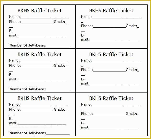 50 50 Raffle Ticket Template Free Of 7 Best Of Make Your Own Raffle Tickets Blank