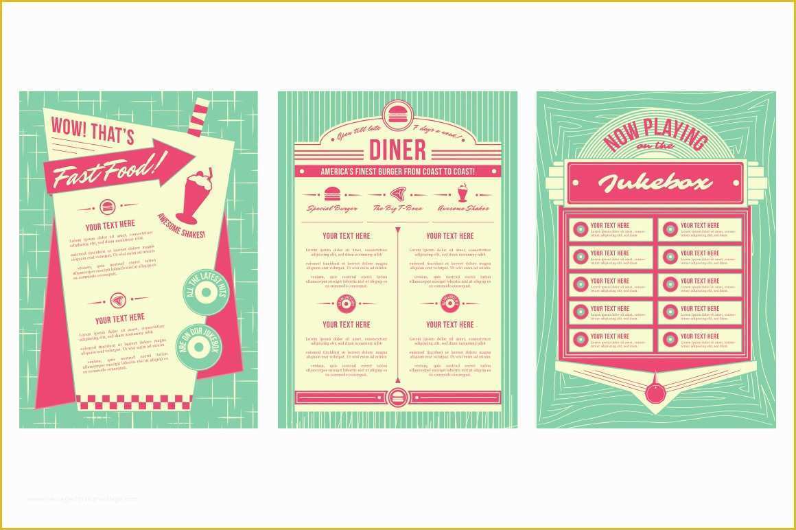 50s Diner Menu Templates Free Download Of 1950s Diner Menu Template Free Templates Resume