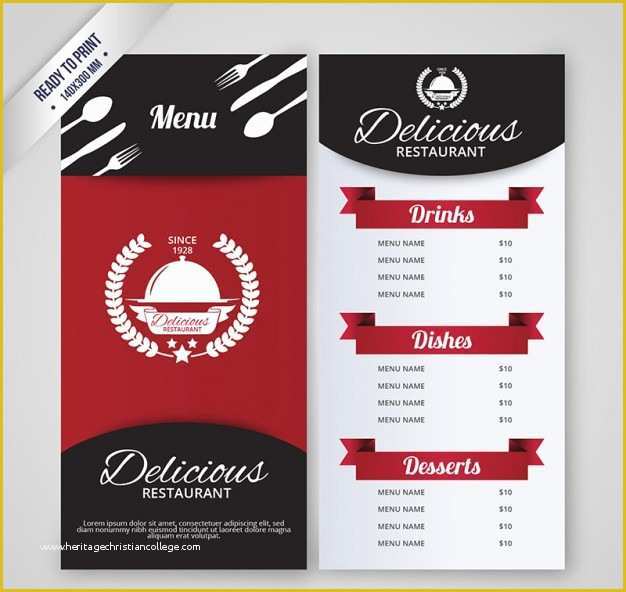 50s Diner Menu Templates Free Download Of 50 Free Psd Restaurant Flyer Menu Templates