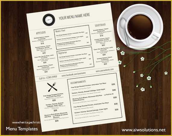 50s Diner Menu Templates Free Download Of Menu Templates Printable Restaurant Menu Template Wedding