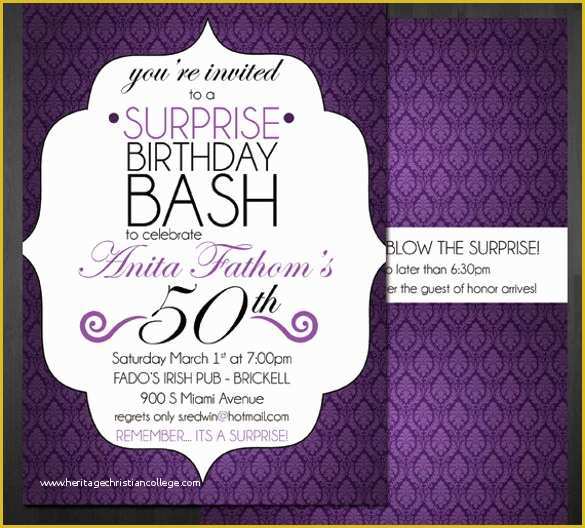 50th Birthday Invitation Templates Word Free Of 49 Birthday Invitation Templates Psd Ai Word