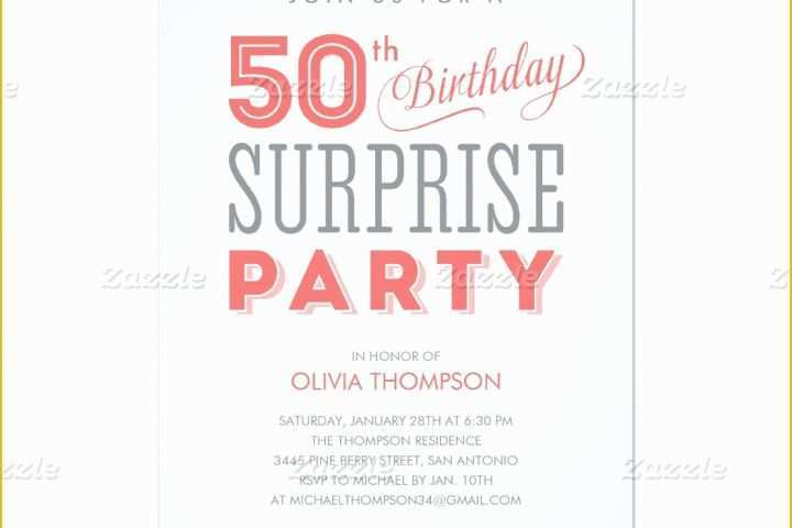 50th Birthday Invitation Templates Word Free Of 50th Birthday Invitations for Women