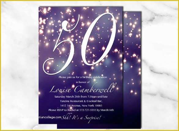 50th Birthday Invitation Templates Word Free Of 50th Birthday Party Invitation Templates Free Download
