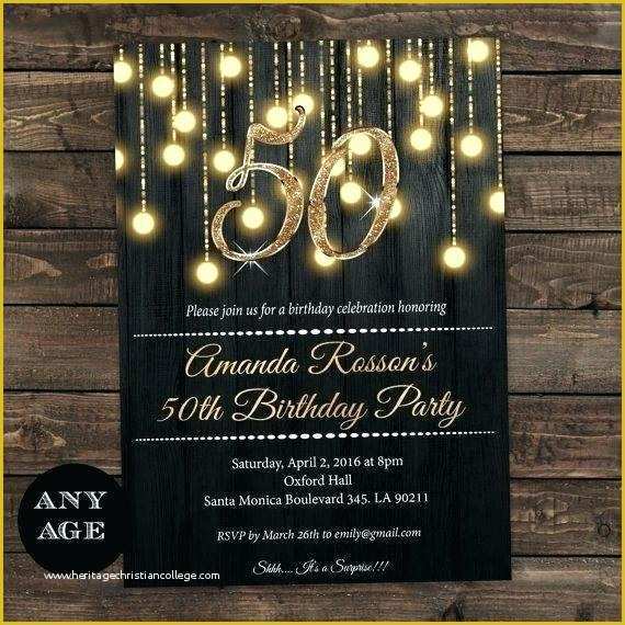 50th Birthday Invitation Templates Word Free Of Free 50th Birthday Invitations – Invitation Cards