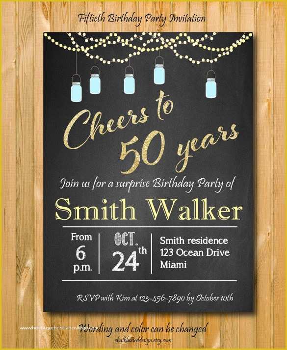 50th Birthday Invitation Templates Word Free Of Invitation Template 43 Free Printable Word Pdf Psd