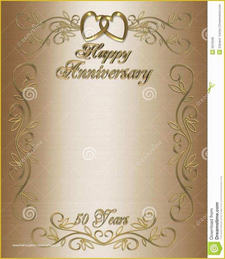 50th Wedding Anniversary Invitations Free Templates Of 50th Wedding Anniversary Layouts