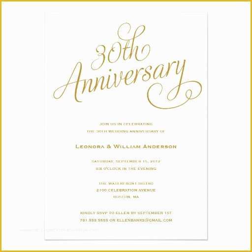 50th Wedding Anniversary Invitations Templates Free Download Of 30th