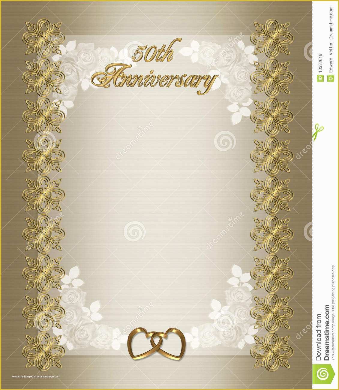 50th Wedding Anniversary Invitations Templates Free Download Of 50th Wedding Anniversary Invitation Template Stock