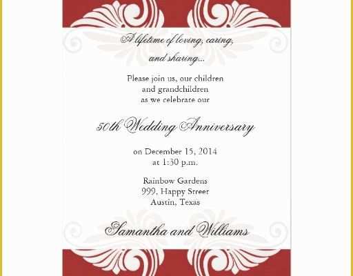 50th Wedding Anniversary Invitations Templates Free Download Of Free Printable 60th Anniversary Invitation Templates