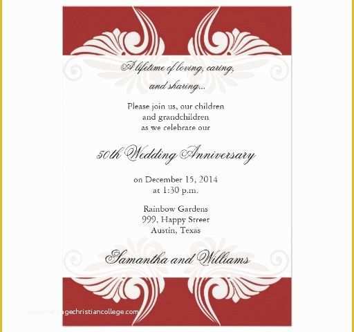 50th Wedding Anniversary Invitations Templates Free Download Of Free Printable 60th Anniversary Invitation Templates