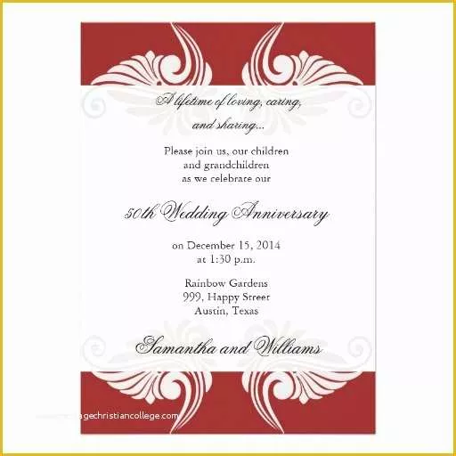 50th Wedding Anniversary Invitations Templates Free Download Of Free Printable 60th Anniversary Invitation Templates