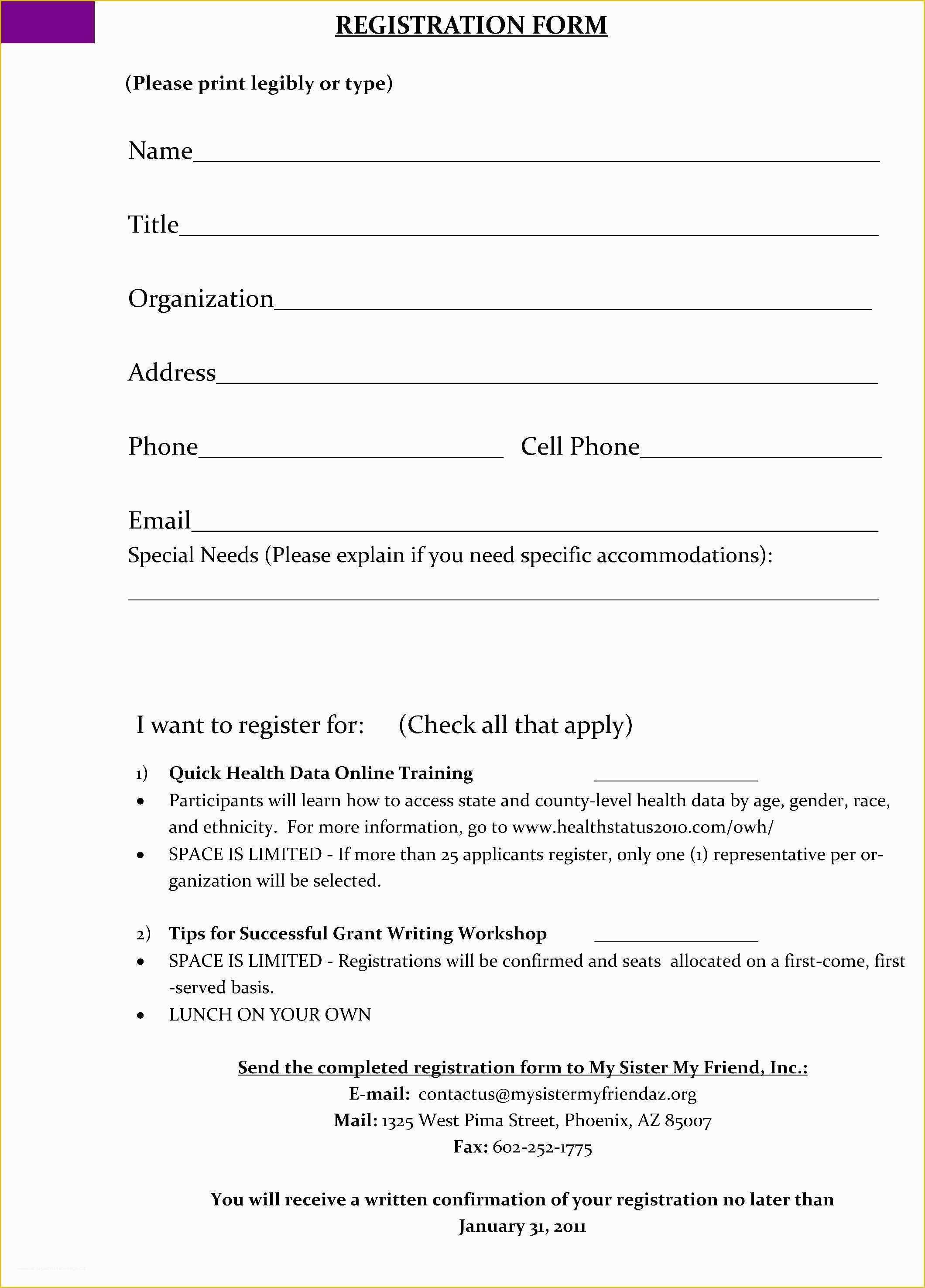 5k Registration form Template Free Of 26 Beau Collection De 5k Registration form Template