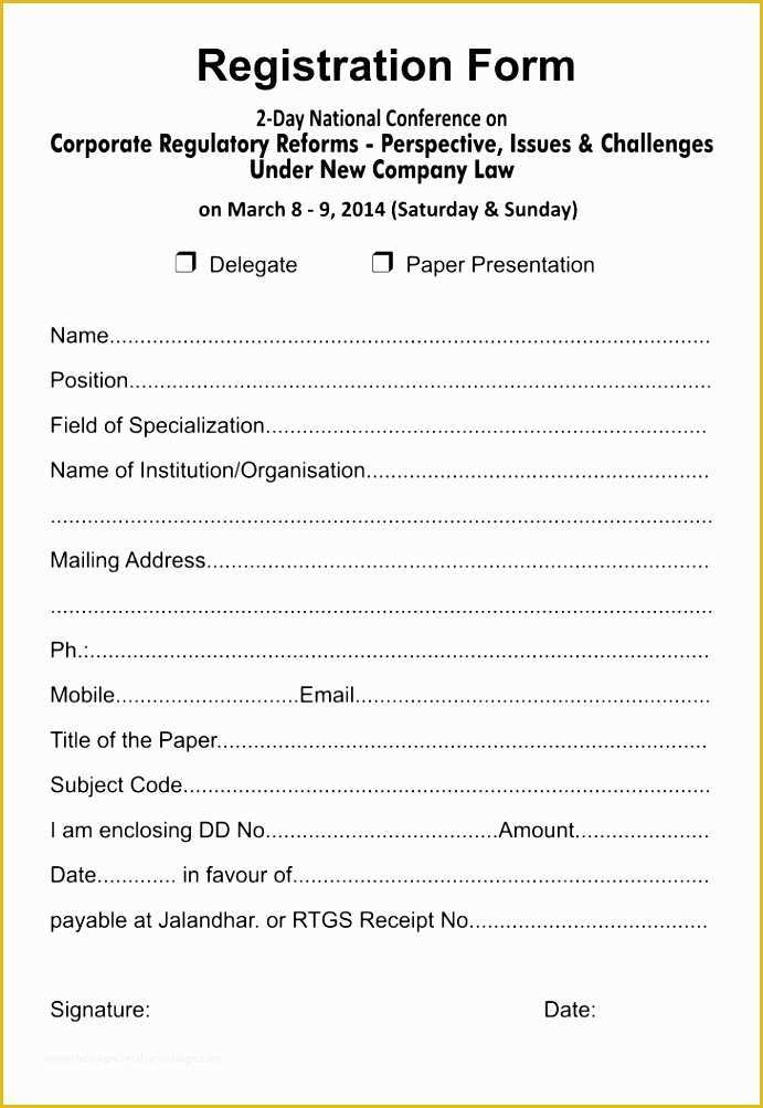 5k Registration form Template Free Of 6 5k Registration form Template Sampletemplatess