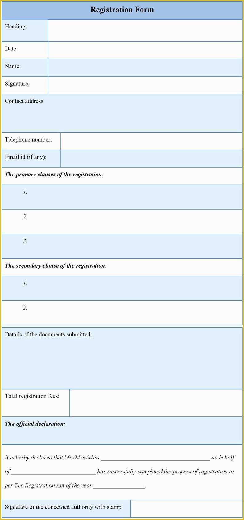 5k Registration form Template Free Of Registration forms Template Free Useful 5k Registration