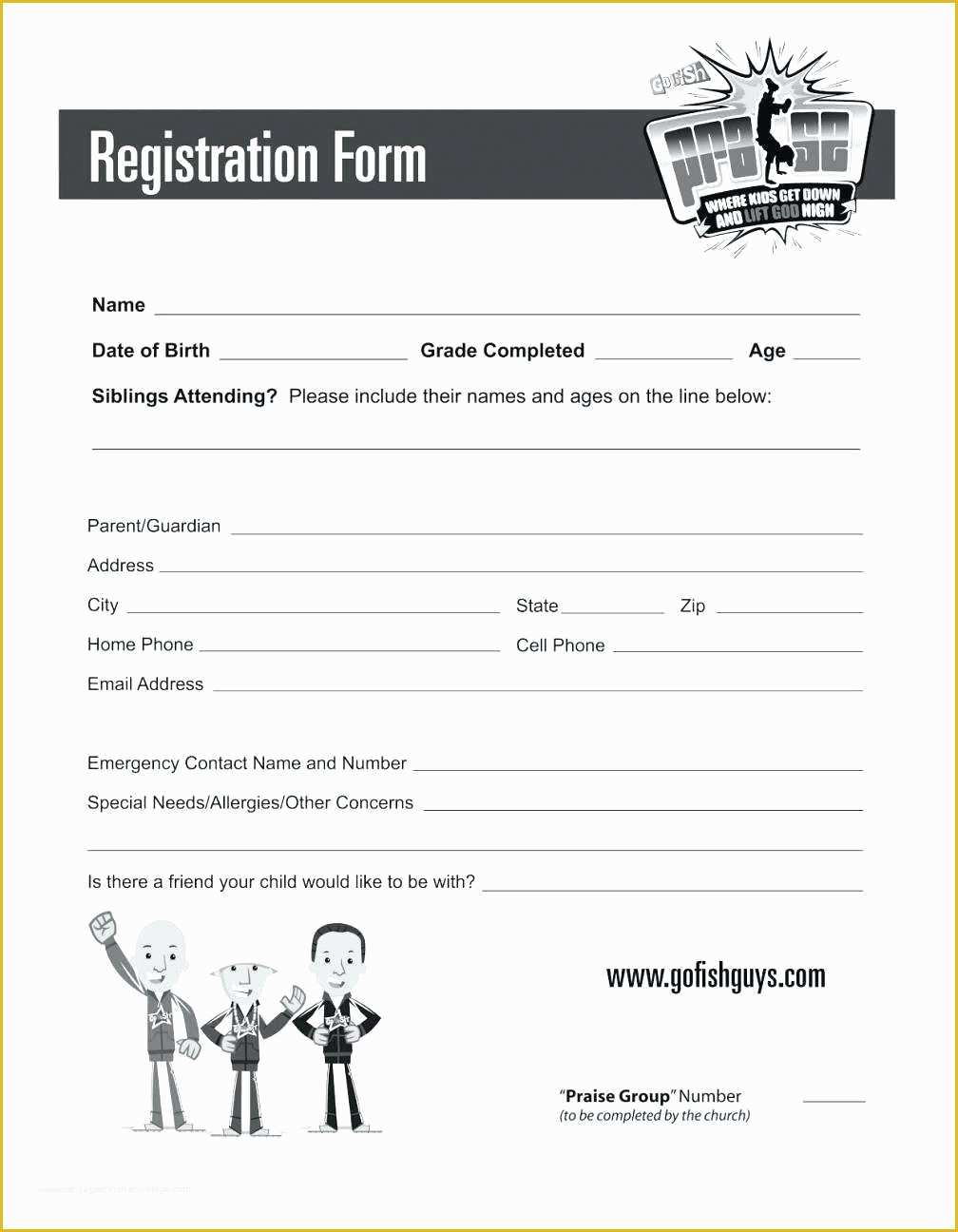 5k Registration form Template Free Of Registration forms Template Free Useful 5k Registration